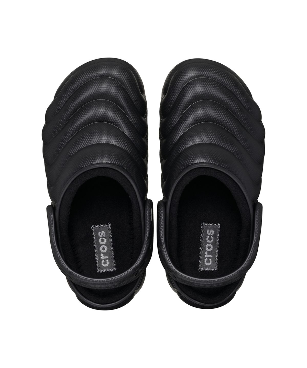 크록스(CROCS) 클래식 라인드 오버퍼프 클로그 - 블랙 / 210059-001