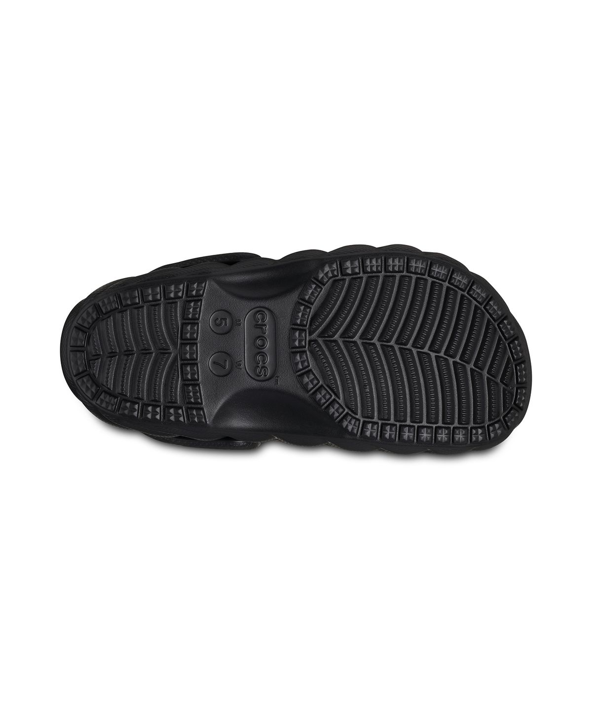 크록스(CROCS) 클래식 라인드 오버퍼프 클로그 - 블랙 / 210059-001