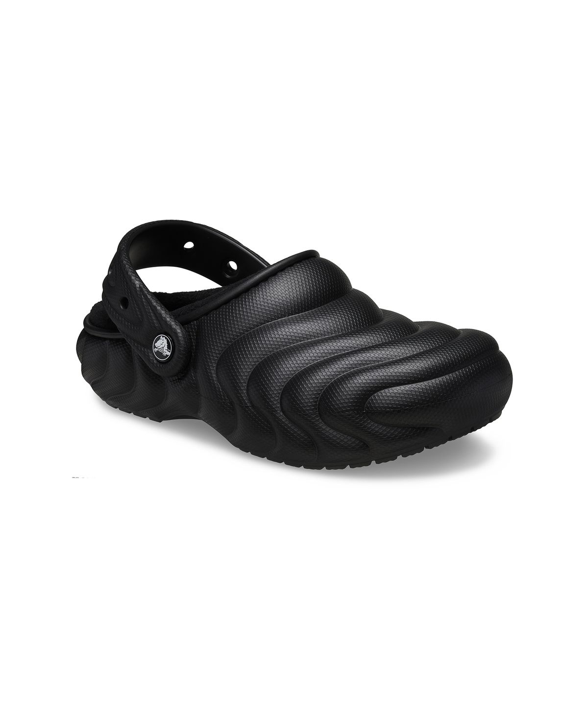 크록스(CROCS) 클래식 라인드 오버퍼프 클로그 - 블랙 / 210059-001