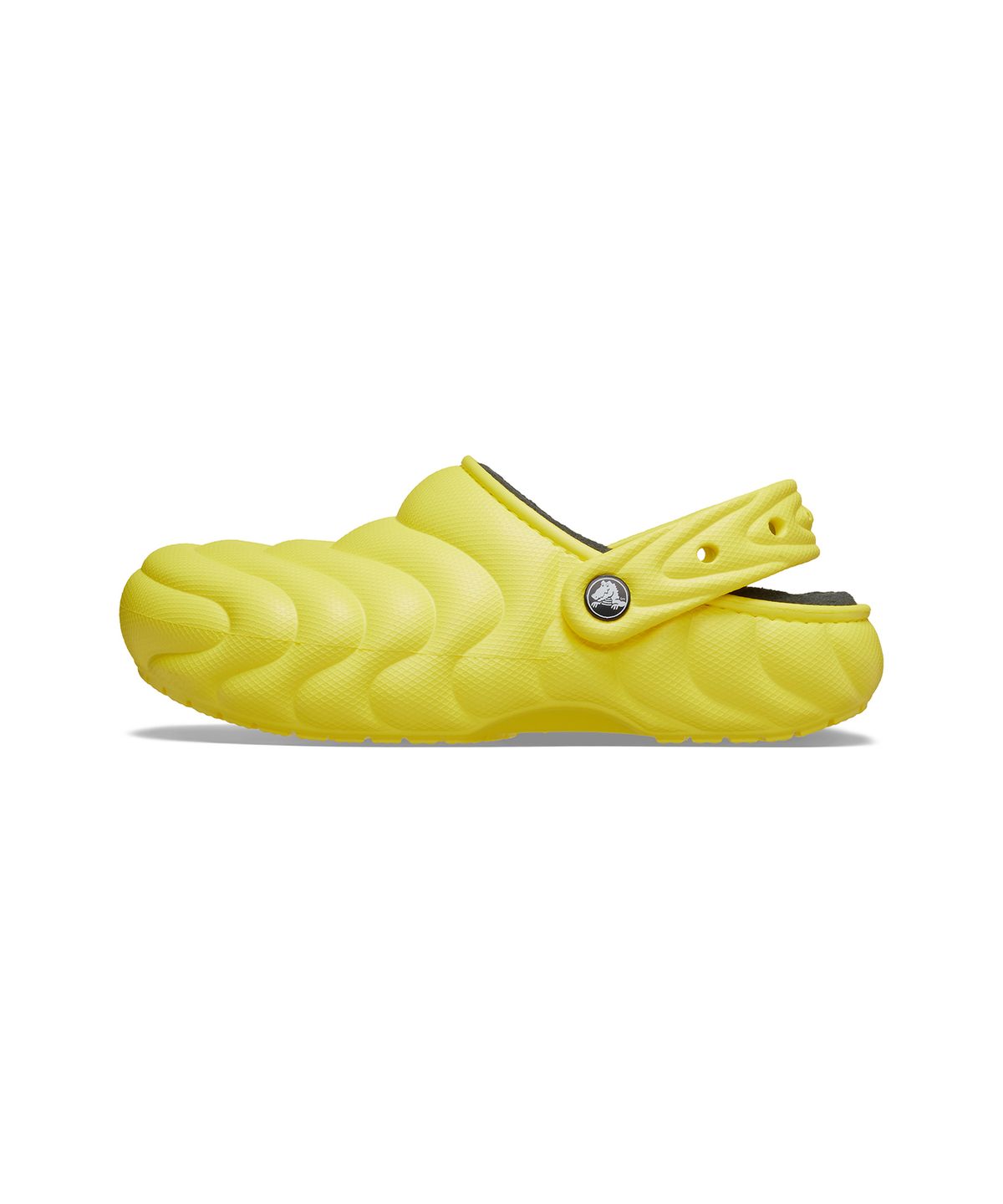 크록스(CROCS) 클래식 라인드 오버퍼프 클로그 - 사이버 옐로우 / 210059-77J