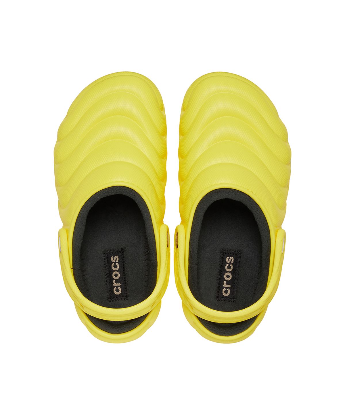 크록스(CROCS) 클래식 라인드 오버퍼프 클로그 - 사이버 옐로우 / 210059-77J