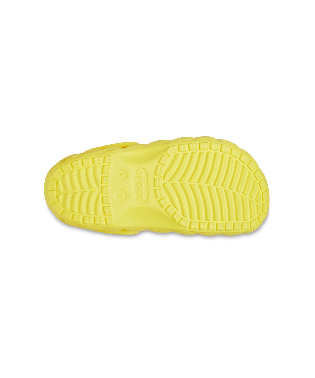 크록스(CROCS) 클래식 라인드 오버퍼프 클로그 - 사이버 옐로우 / 210059-77J
