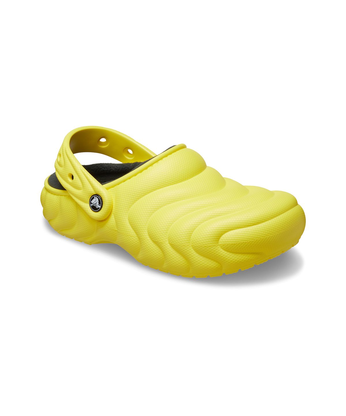 크록스(CROCS) 클래식 라인드 오버퍼프 클로그 - 사이버 옐로우 / 210059-77J