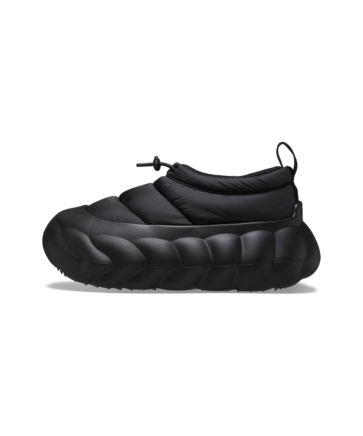 크록스(CROCS) 오버퍼프 쇼티 - 블랙/블랙 / 210668-060