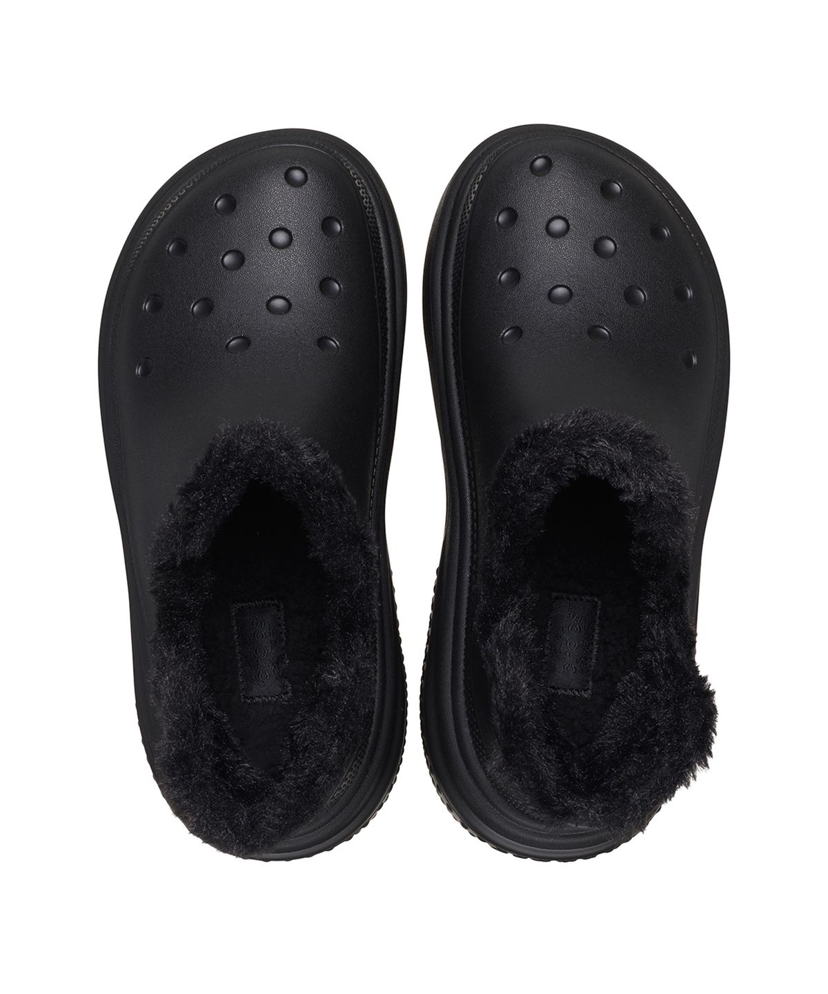 크록스(CROCS) 스톰프 라인드 쇼티 부츠 - 블랙/블랙 / 210673-060