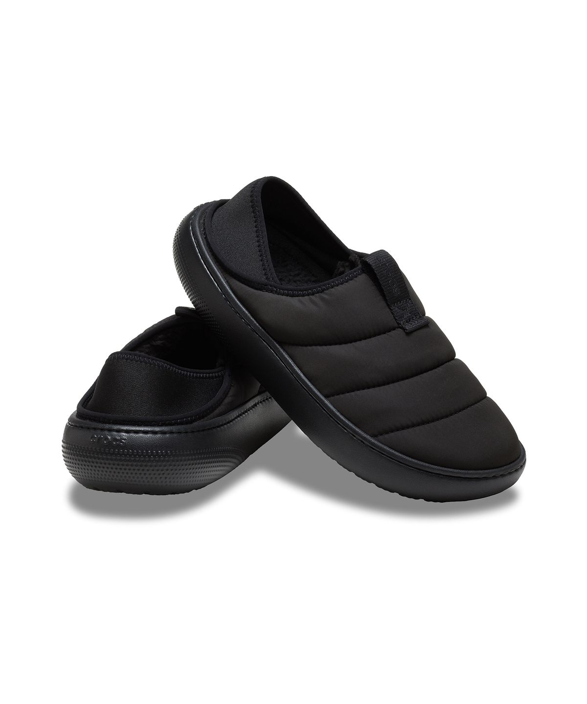 크록스(CROCS) 클래식 퍼프 모크 - 블랙/블랙 / 210706-060