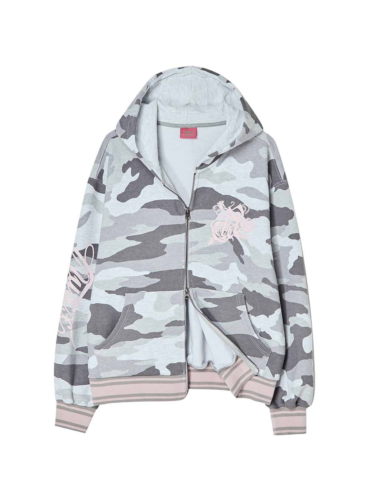 엔와이엑스엑스(NYXX) EMBLEM PRINTING HOOD ZIP-UP CAMO