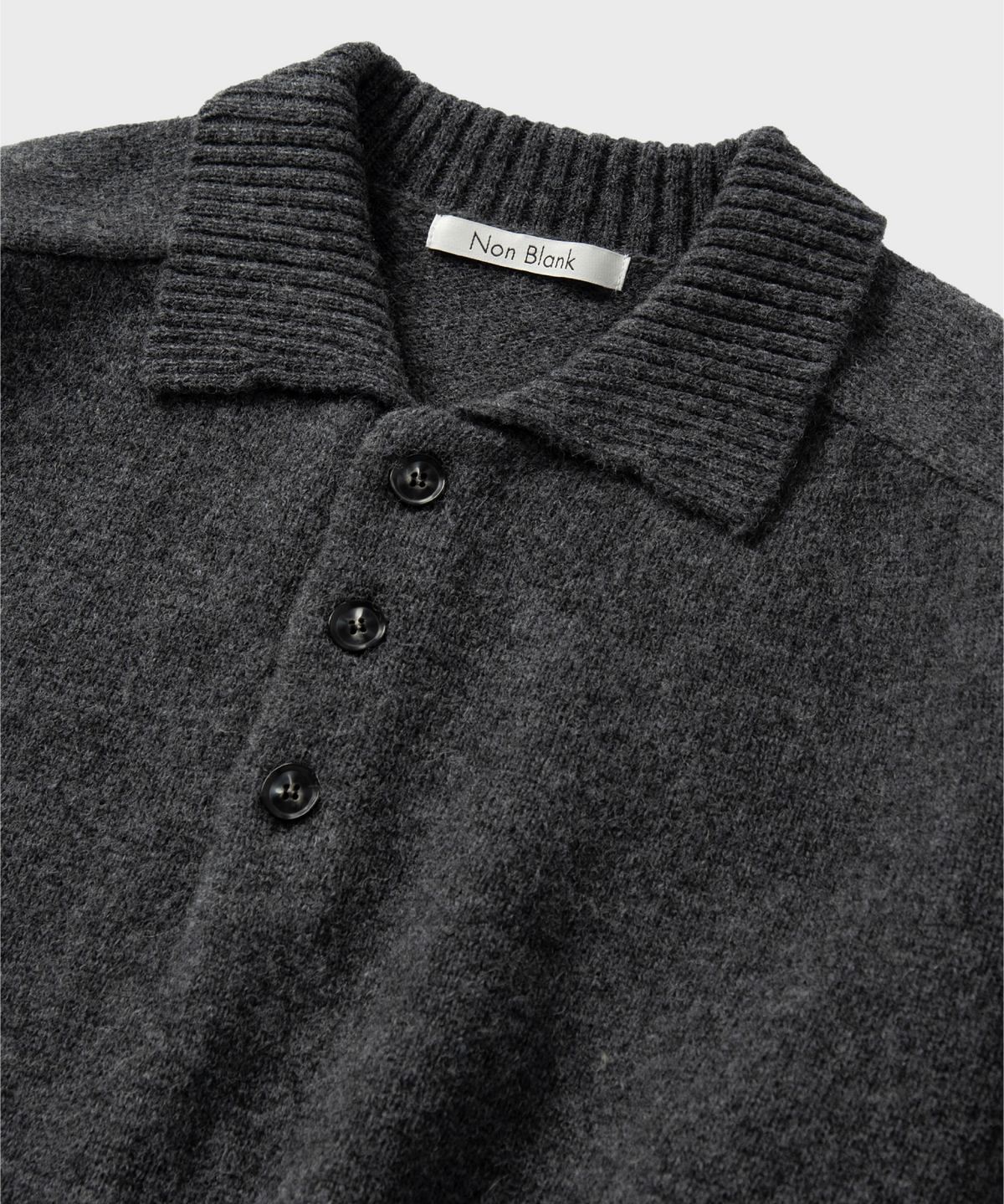 넌블랭크(NONBLANK) 울 칼라 니트_TAILOR GREY