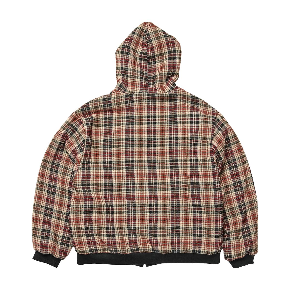 이알티알(ERTR) Reversible Hoodie Zip-Up Check Red