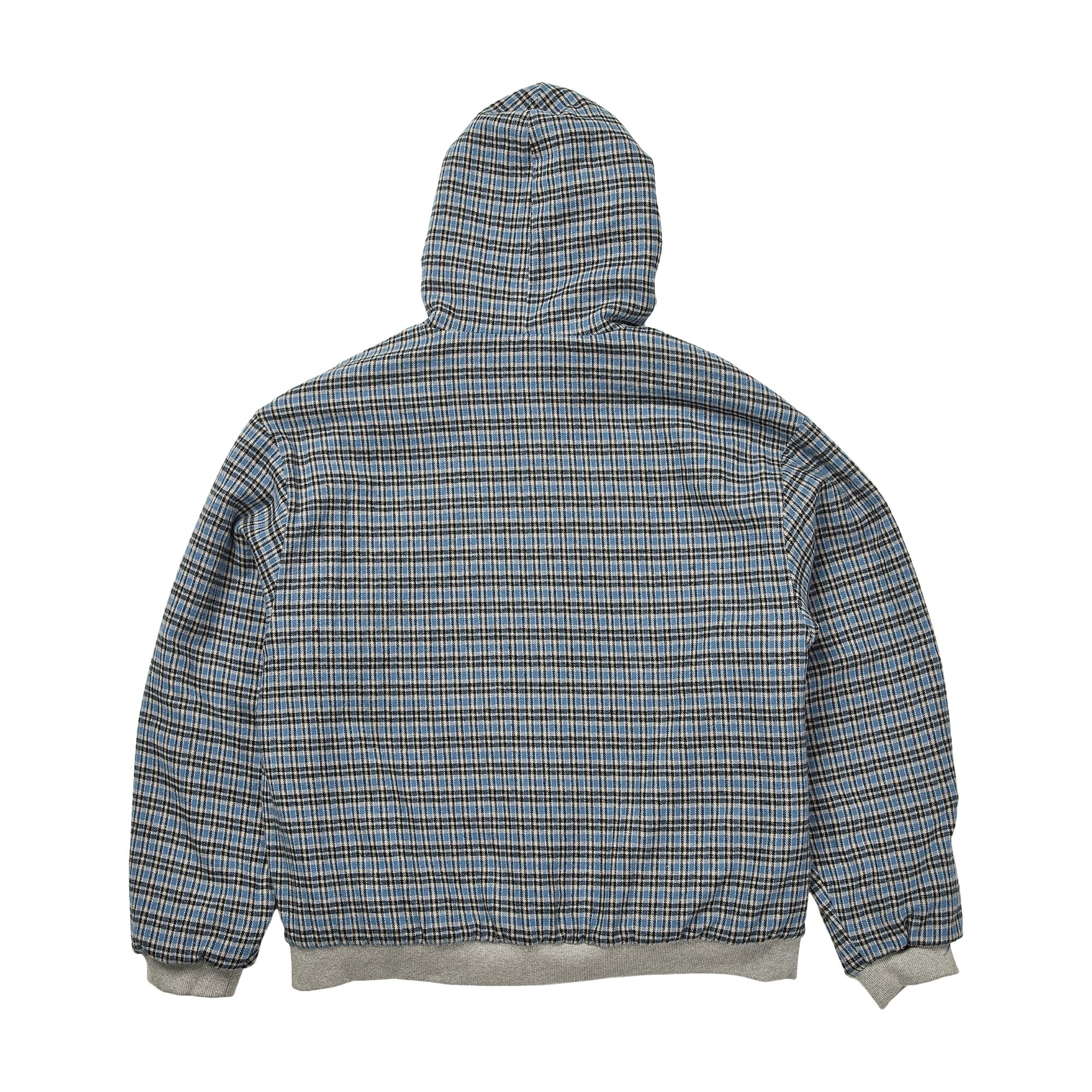 MUSINSA ERTR リバーシブル パーカー フーディ チェック ブルー MUSINSA | ERTR Reversible Hoodie Zip-Up Check Blue