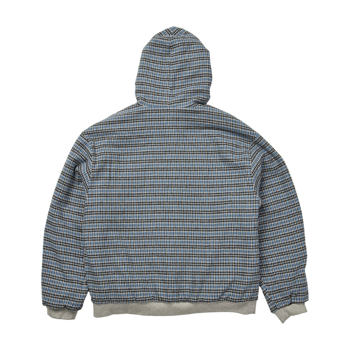 이알티알(ERTR) Reversible Hoodie Zip-Up Check Blue
