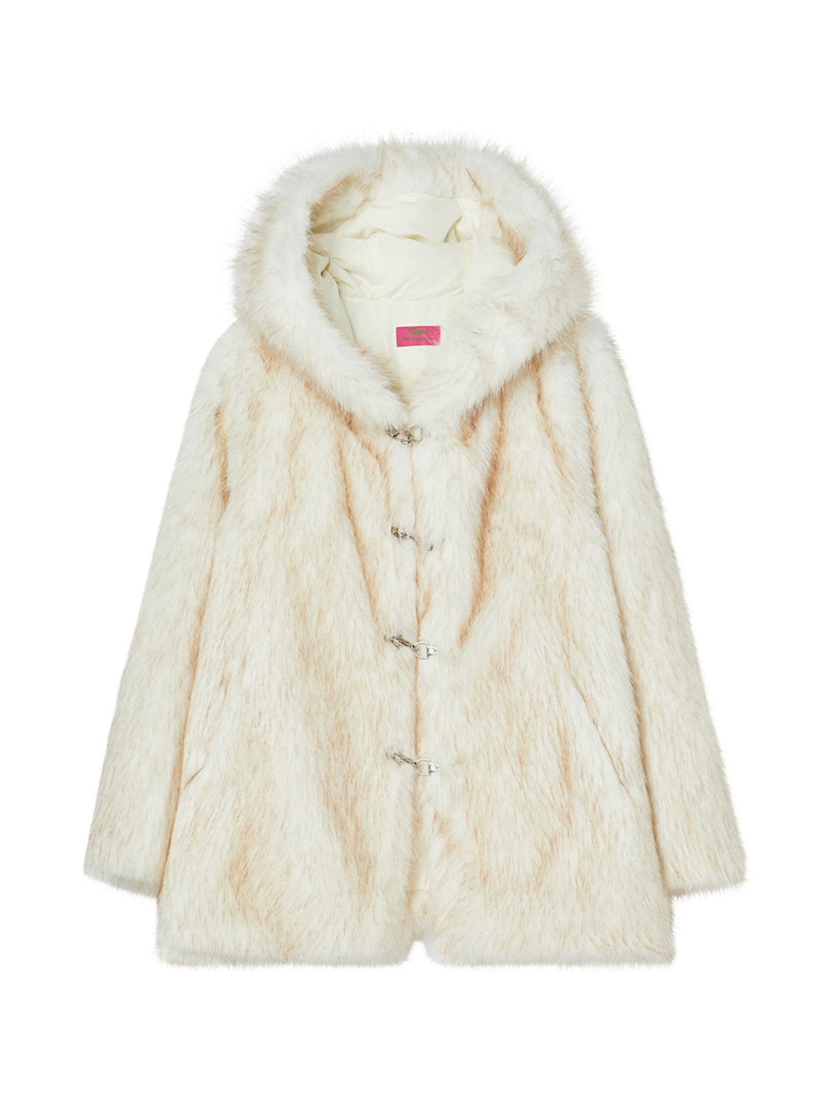 엔와이엑스엑스(NYXX) HOOD FUR COAT IVORY