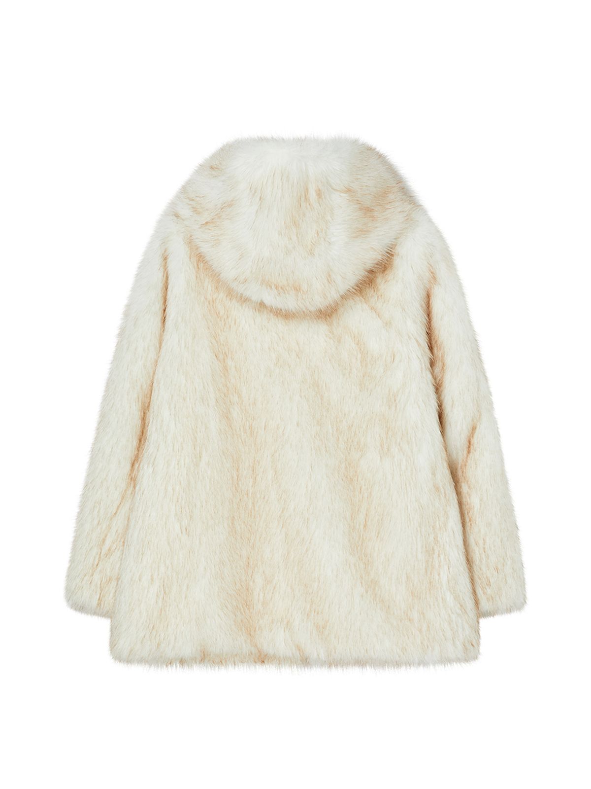 엔와이엑스엑스(NYXX) HOOD FUR COAT IVORY