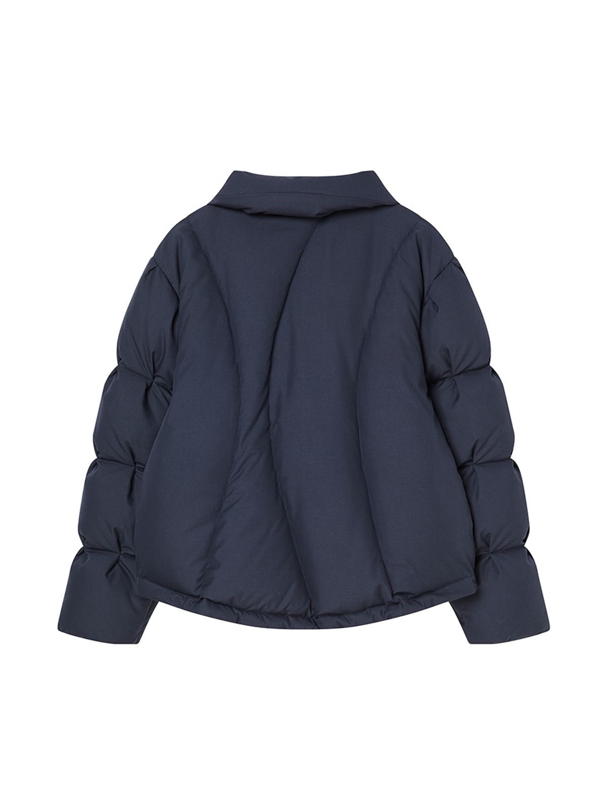 엔와이엑스엑스(NYXX) CURVE LINE COLLARED DOWN PUFFER NAVY
