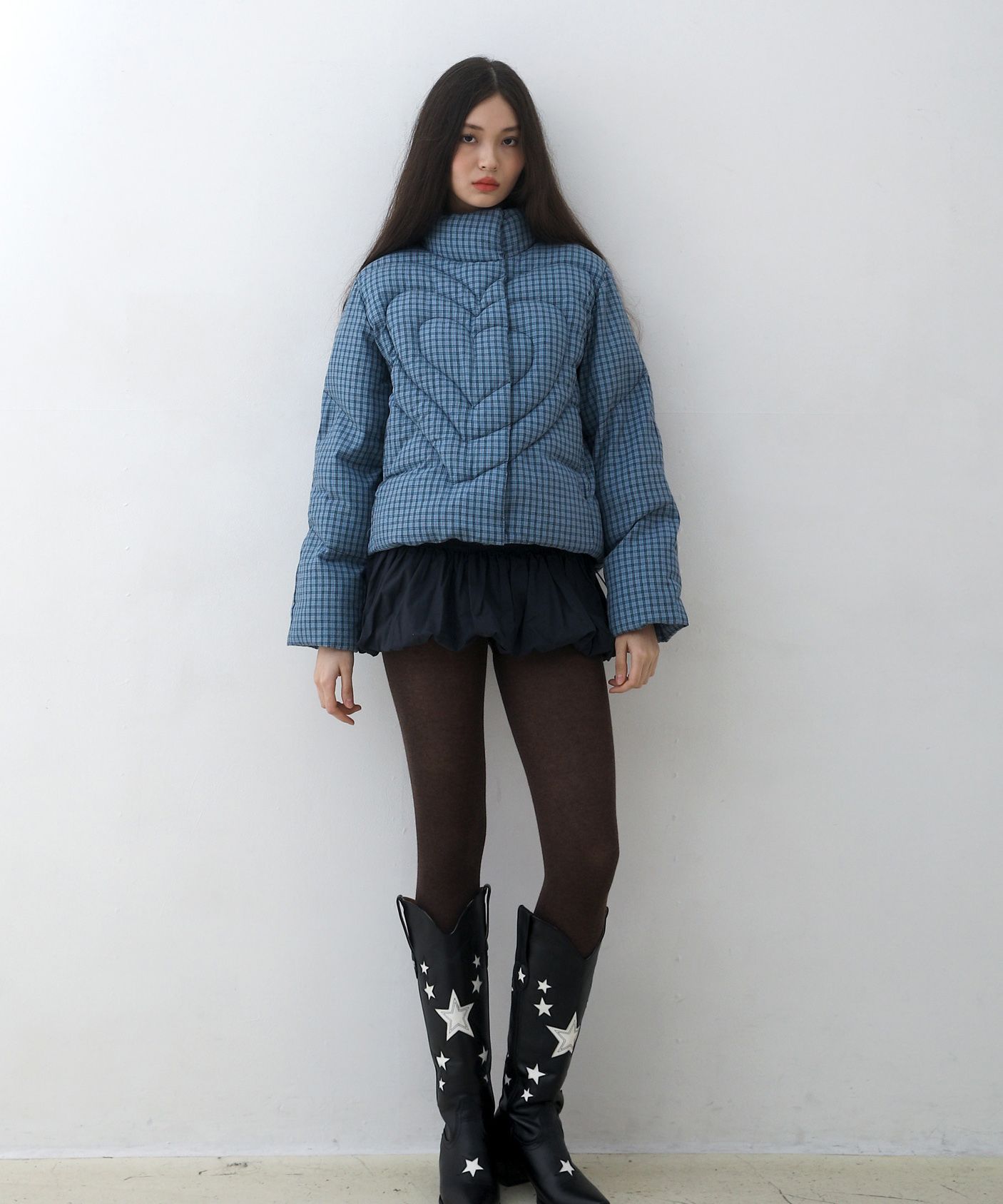 ☆送料・関税込☆Bad Blue★Heart Puffer Jacket★ BAD BLUE ♥ Heart Puffer Jacket/ 追跡付
