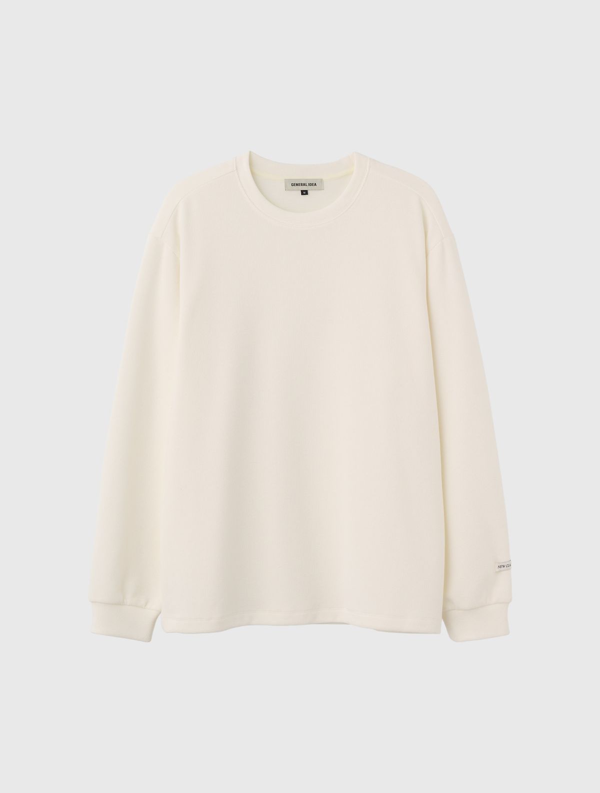 제너럴아이디어(GENERALIDEA) UNISEX 베이직 사카리바 롱 슬리브 티 [WHITE] / SBD3U01007