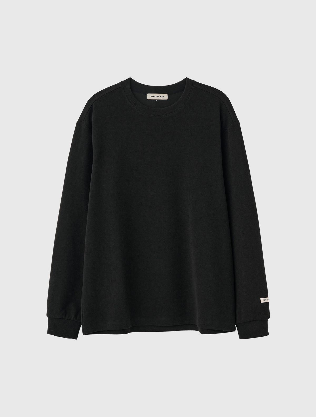 제너럴아이디어(GENERALIDEA) UNISEX 베이직 사카리바 롱 슬리브 티 [BLACK] / SBD3U01007
