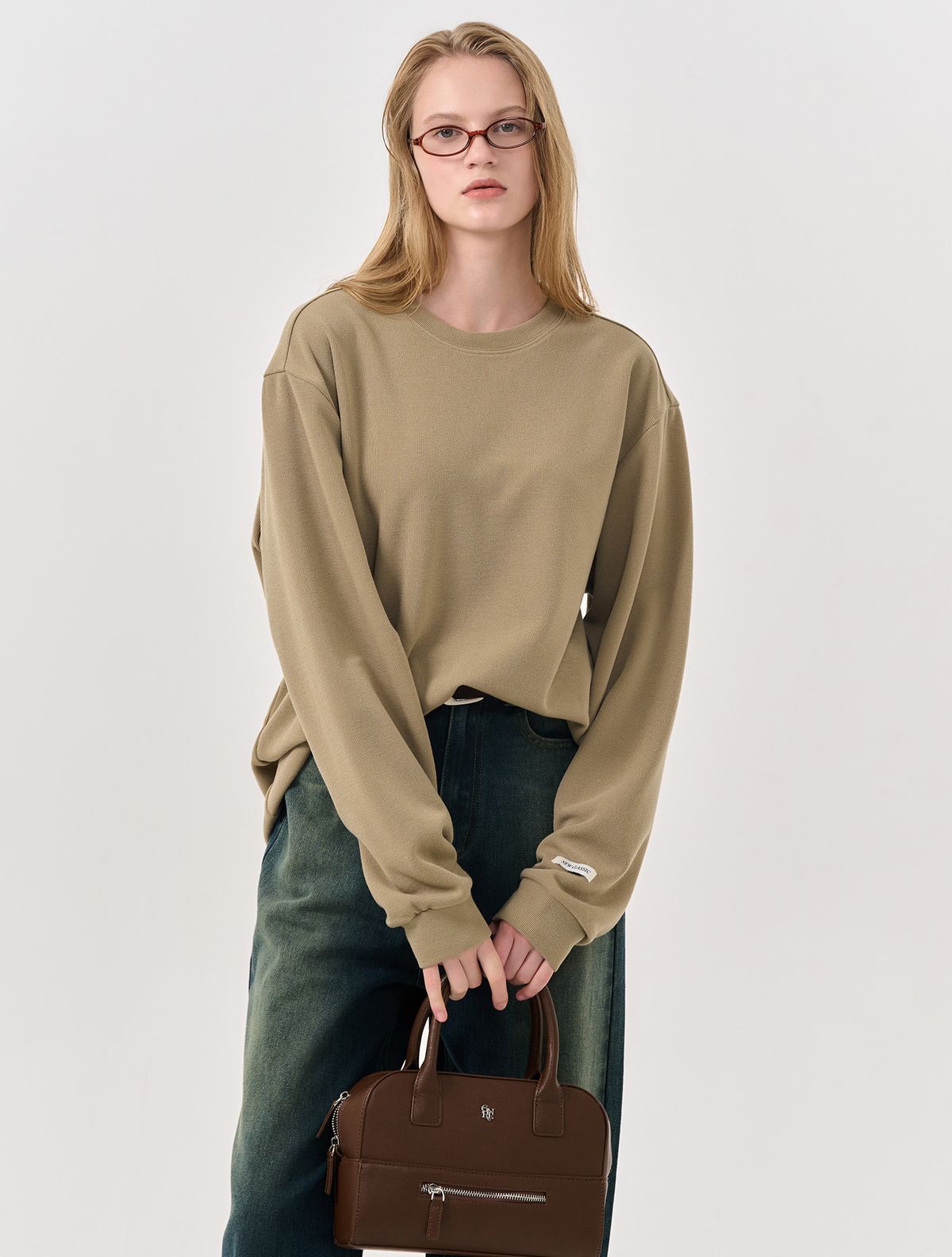 제너럴아이디어(GENERALIDEA) UNISEX 사카리바 롱 슬리브 티 [BEIGE] / SBD3U01007