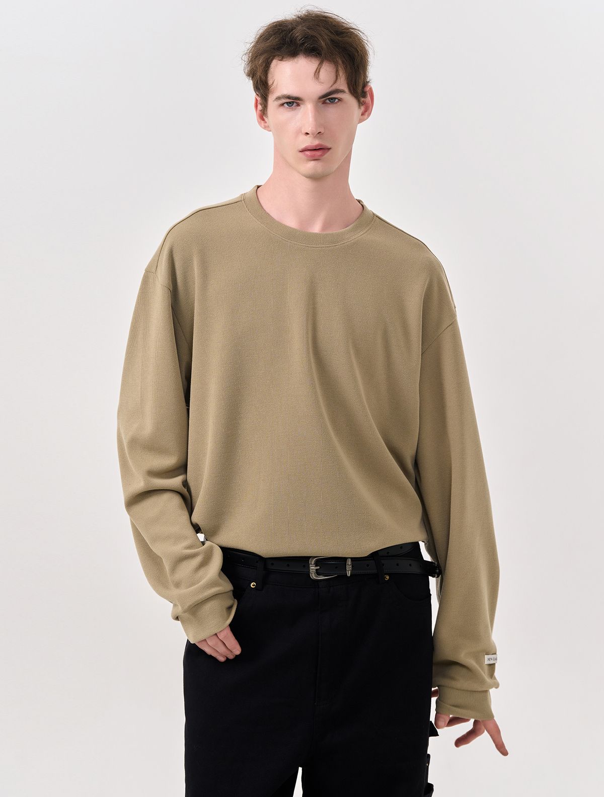 제너럴아이디어(GENERALIDEA) UNISEX 사카리바 롱 슬리브 티 [BEIGE] / SBD3U01007