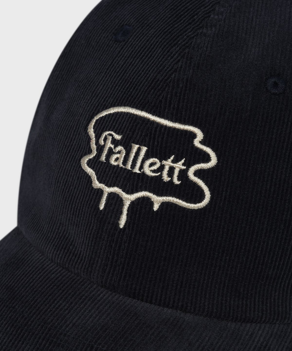 팔렛(FALLETT) 브러쉬 로고 볼캡 네이비