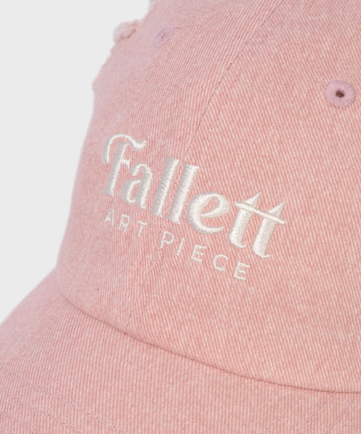 팔렛(FALLETT) 데미지 볼캡 핑크