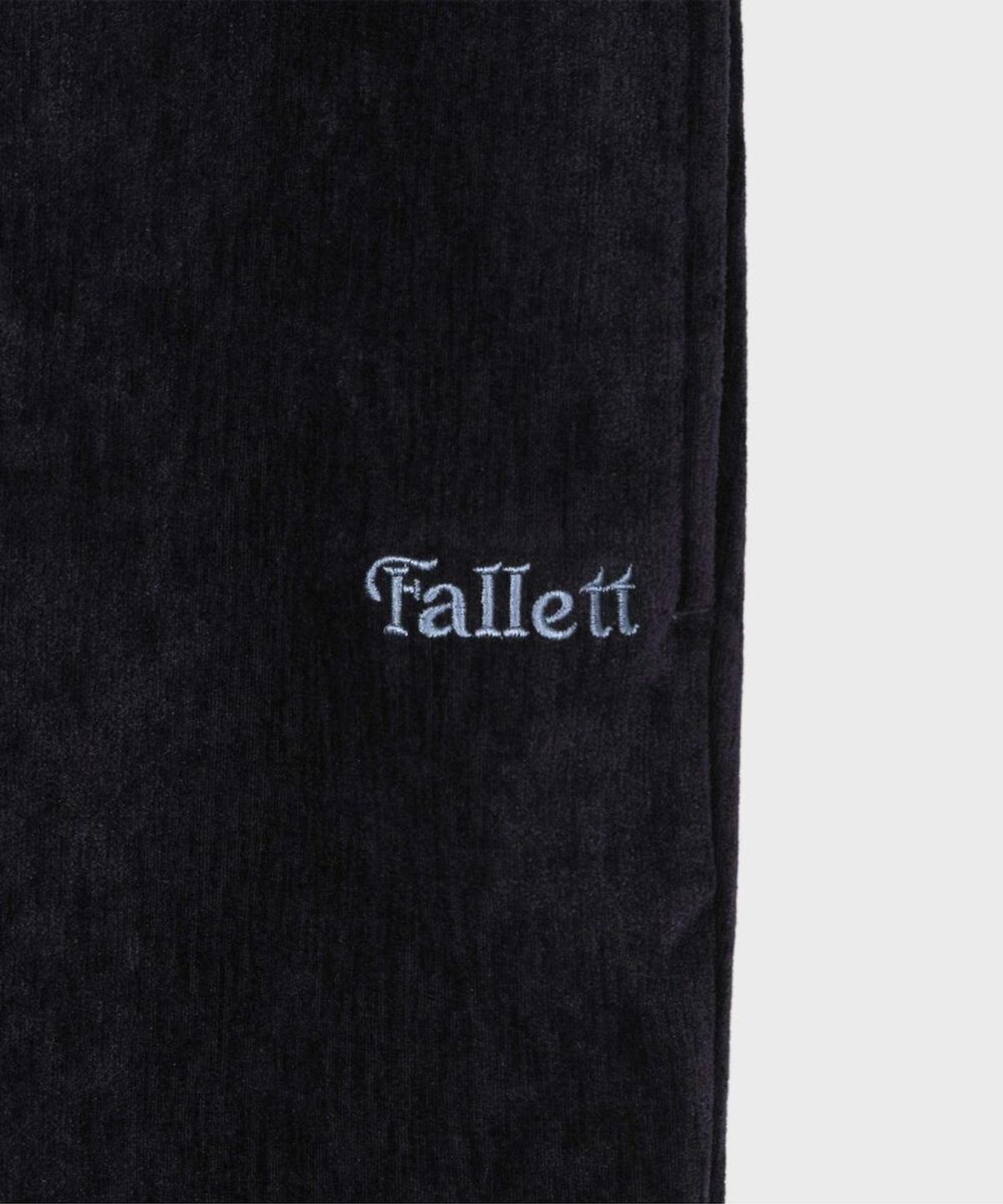 팔렛(FALLETT) 부츠컷 벨로아 팬츠 네이비