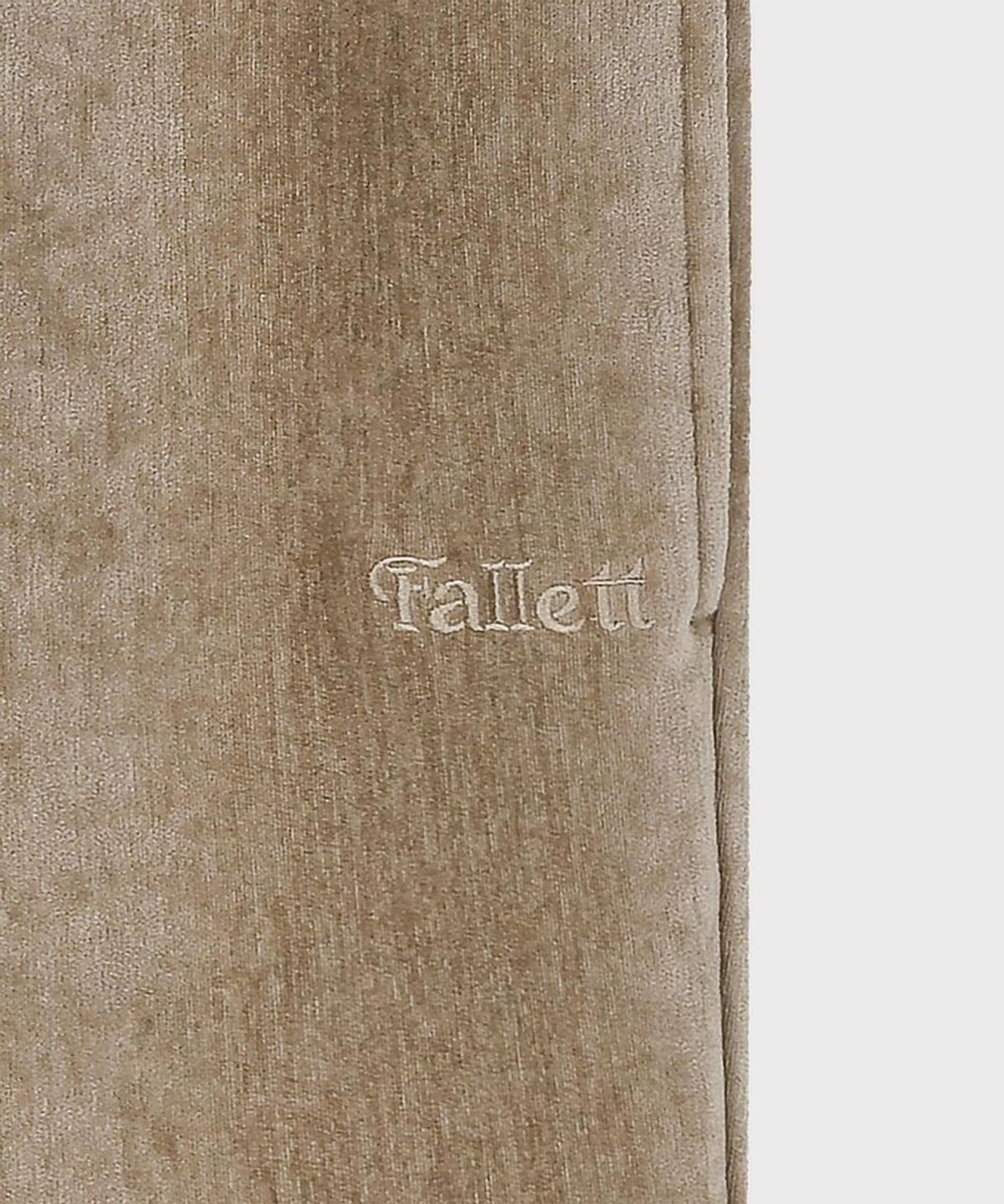 팔렛(FALLETT) 부츠컷 벨로아 팬츠 브라운