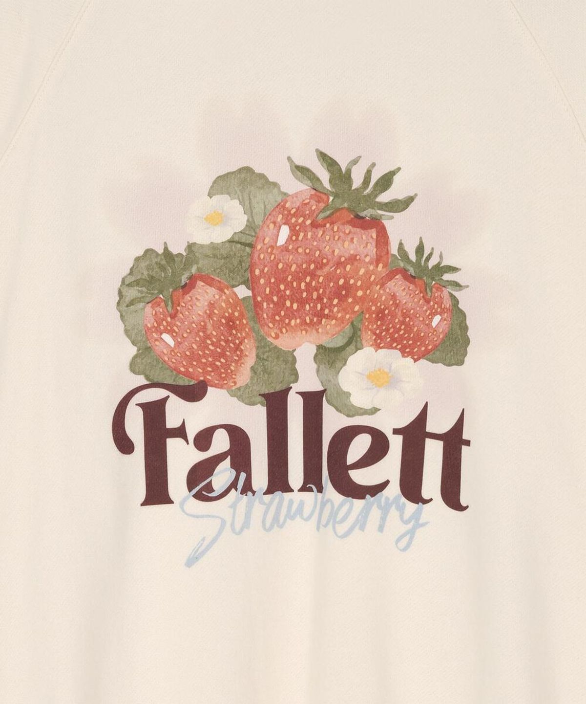 팔렛(FALLETT) 프레시 베리 래글런 맨투맨 아이보리