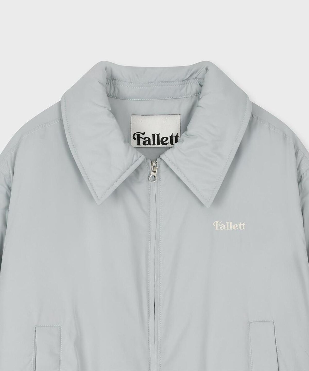 팔렛(FALLETT) 크롭 패디드 블루종 자켓 민트