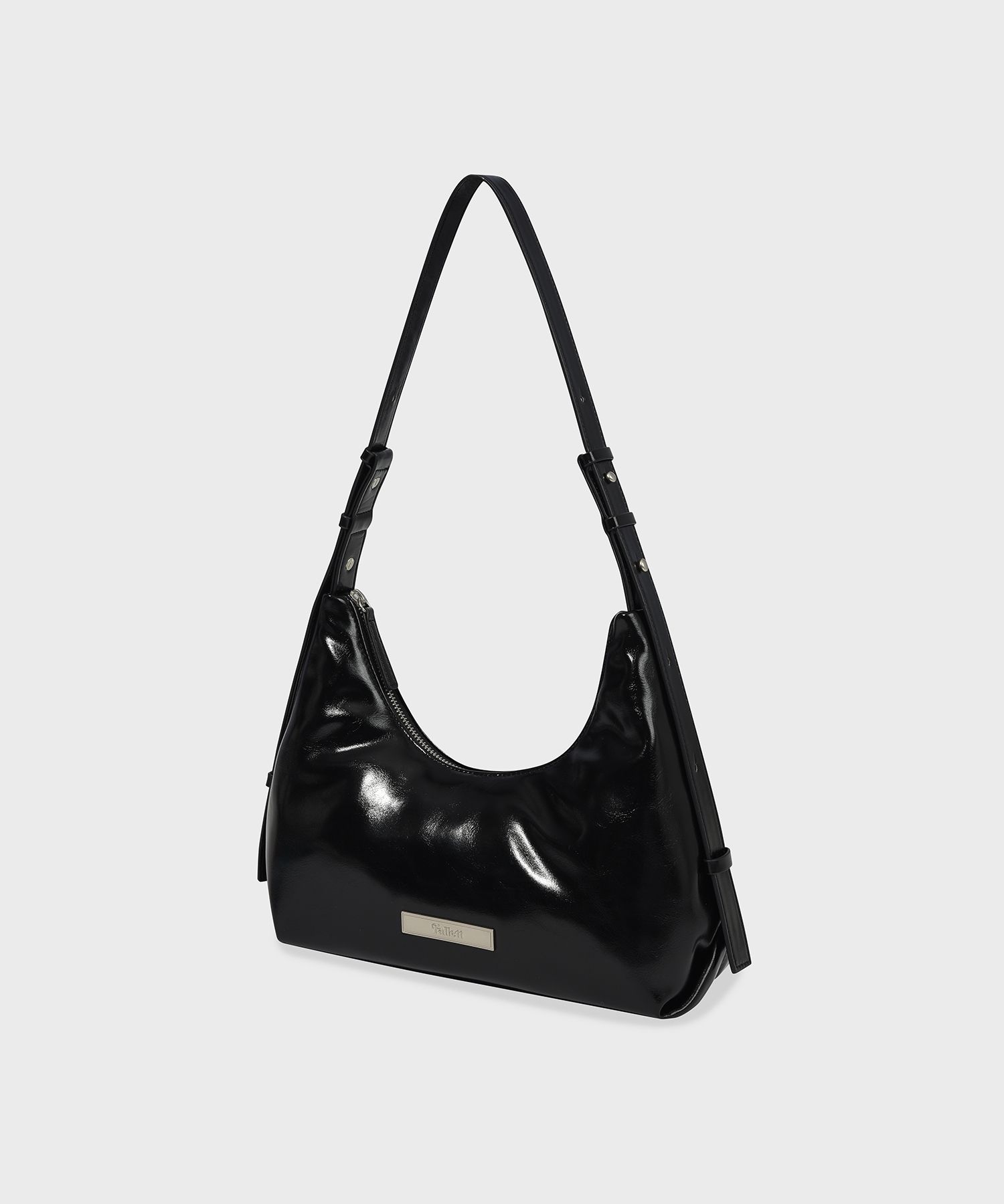 【Fallett】韓国人気★Two-Way Vegan Leather Hobo Bag MUSINSA公式 | FALLETT Two Way Vegan Leather Hobo Bag Black