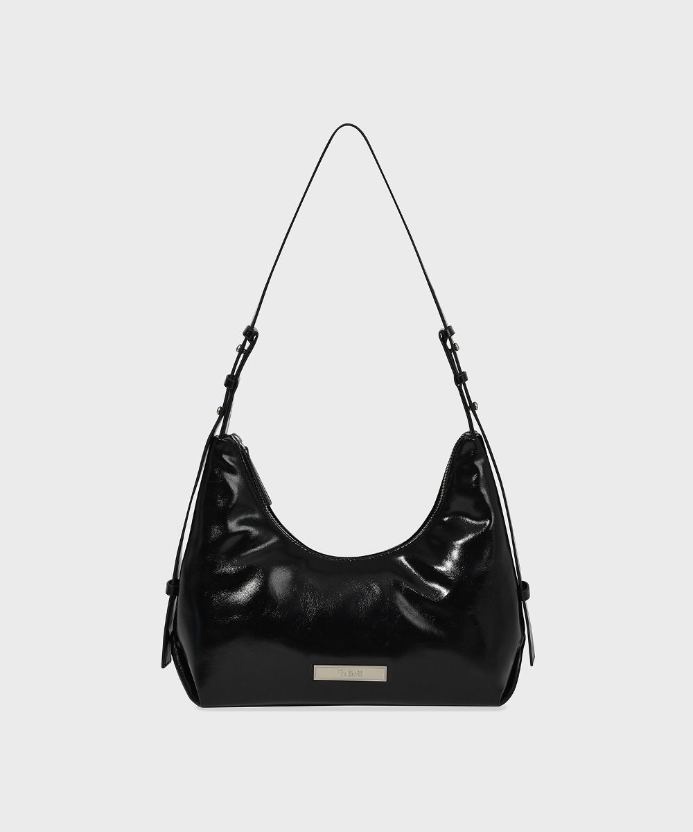 【Fallett】韓国人気★Two-Way Vegan Leather Hobo Bag MUSINSA公式 | FALLETT Two Way Vegan Leather Hobo Bag Black