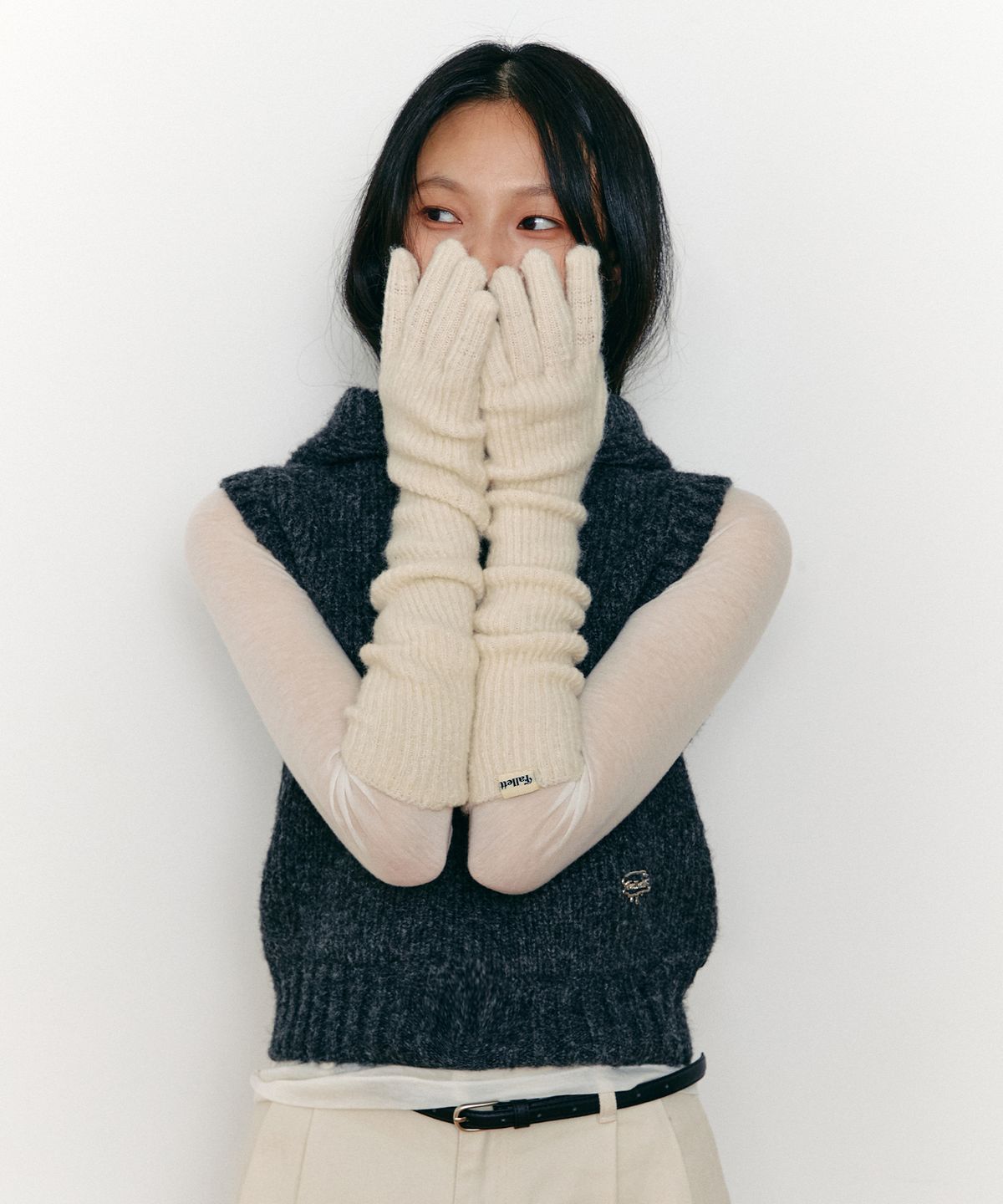 팔렛(FALLETT) 롱 장갑 아이보리