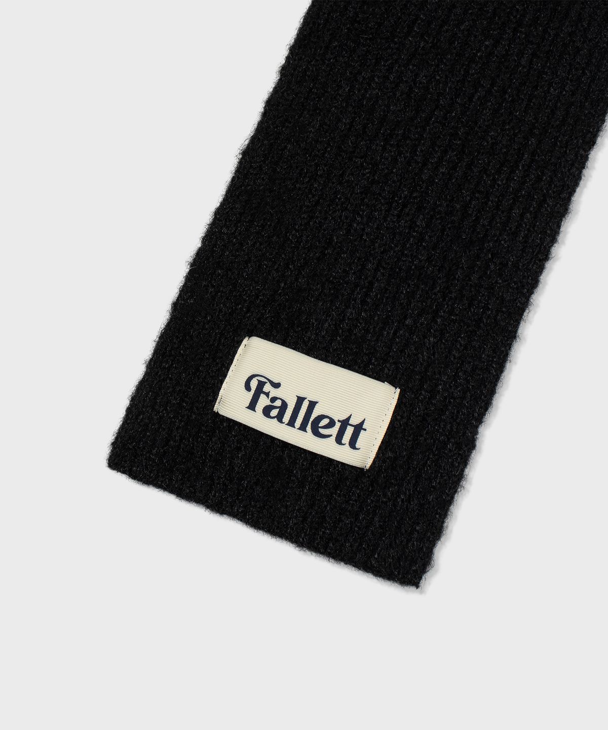 팔렛(FALLETT) 울 머플러 블랙