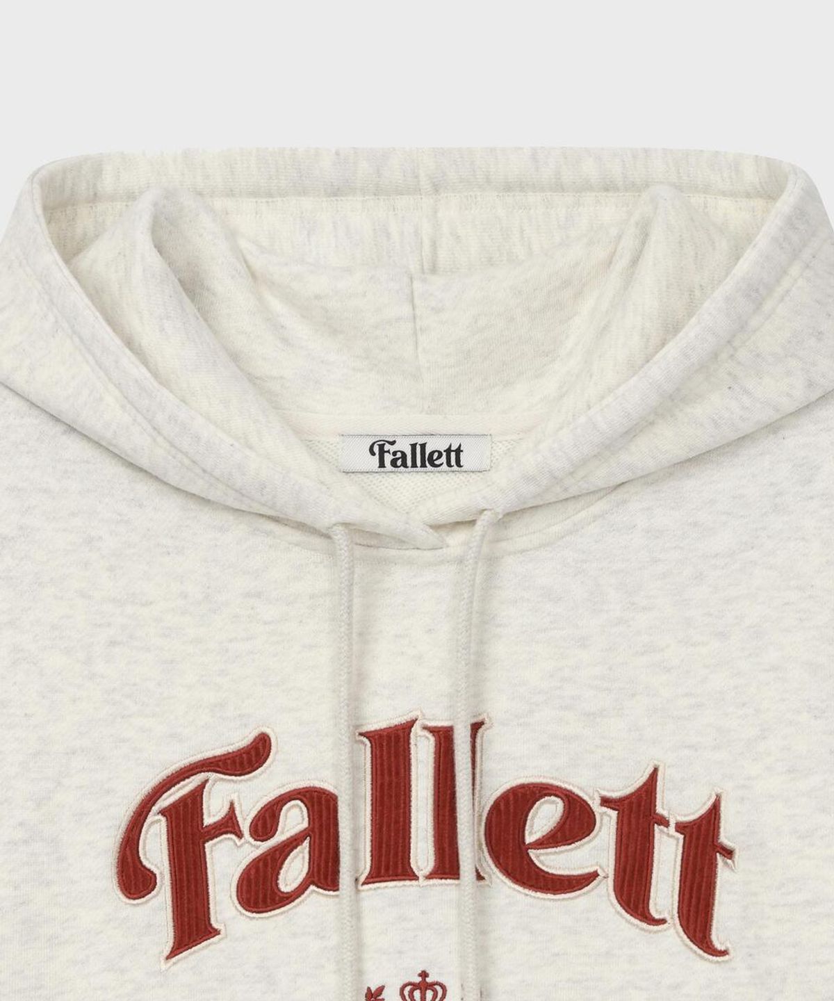 팔렛(FALLETT) 아트 컬리지 후드 오트밀