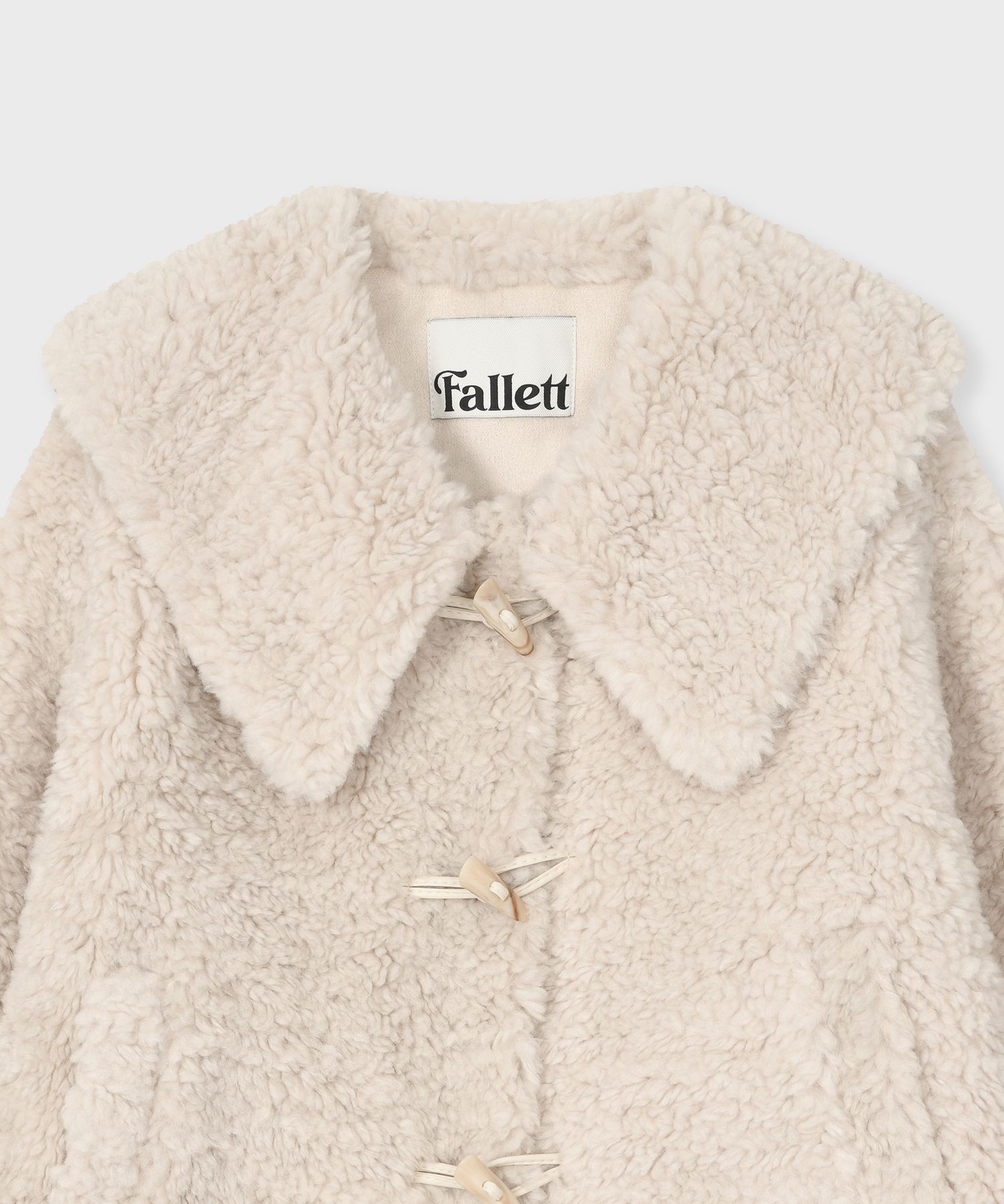 [FALLETT] SOFT FUR DUFFLE COAT★コート MUSINSA公式 | FALLETT Soft Fur Duffle Coat Ivory