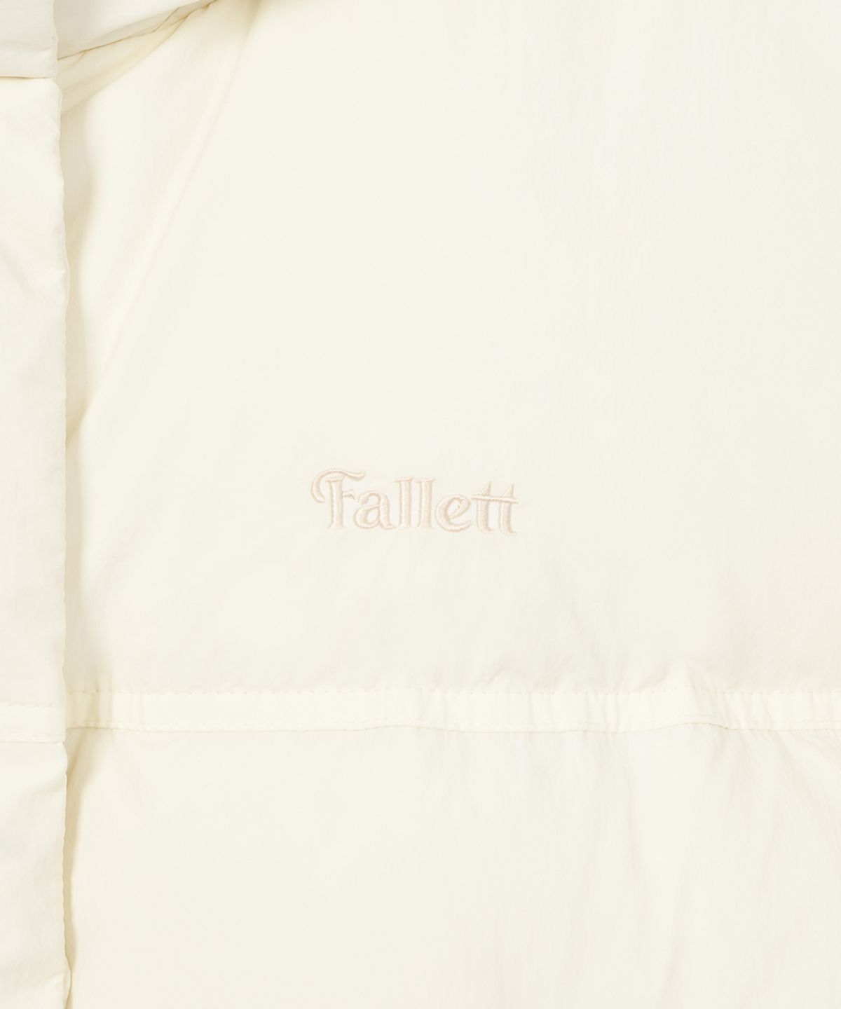 팔렛(FALLETT) 하이넥 덕 다운 숏 볼륨 푸퍼 아이보리