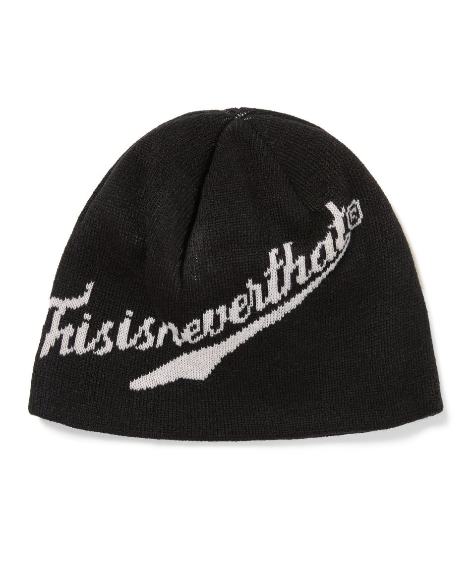 MUSINSA公式 | thisisneverthat Script Logo No Cuff Beanie Black