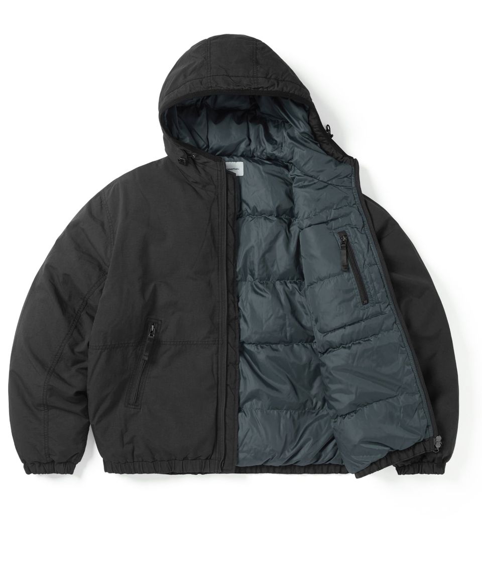 MUSINSA公式 | thisisneverthat (FW24) Washed Down Puffer Jacket Black