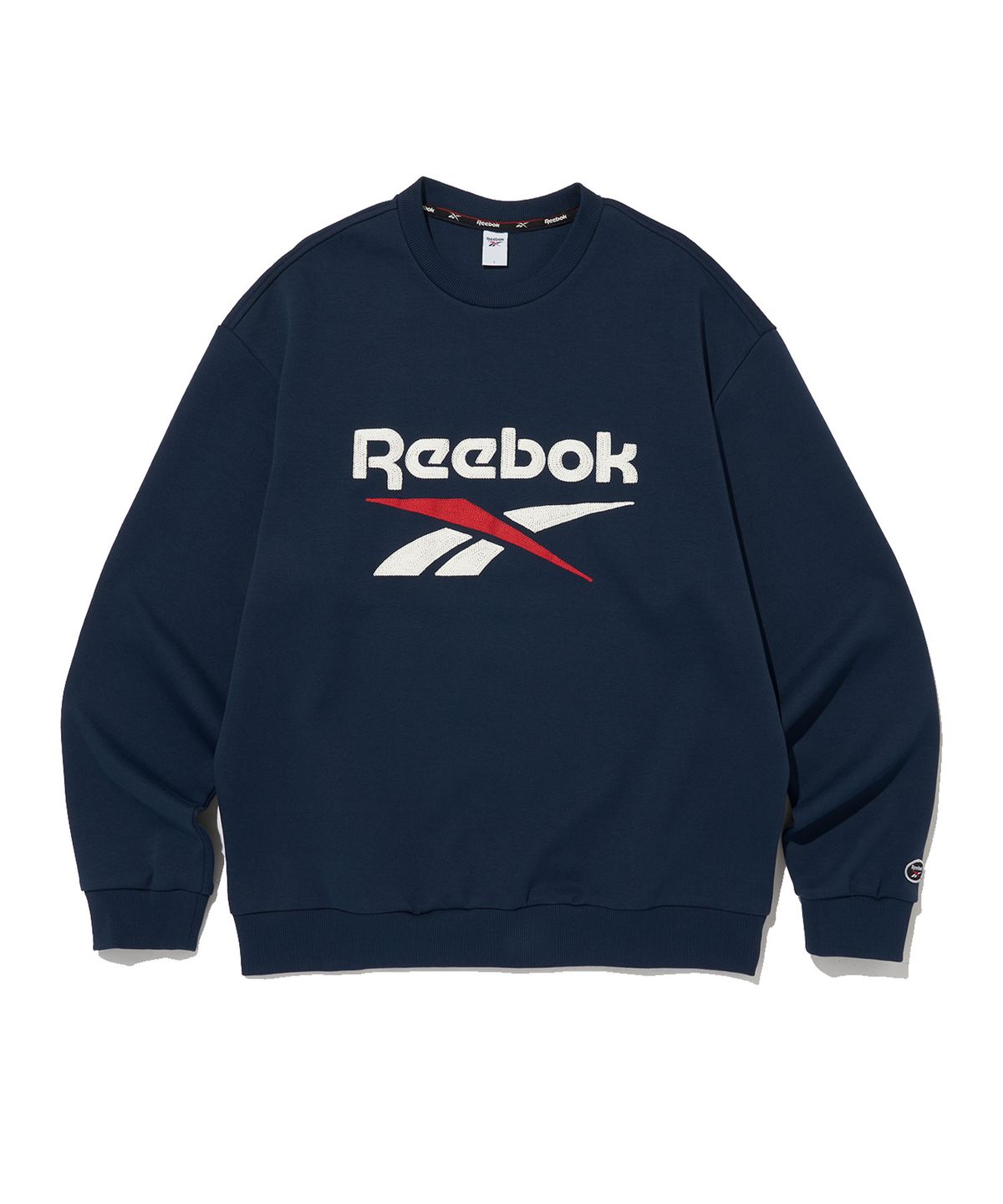 리복(REEBOK) 베이직 맨투맨 - 네이비