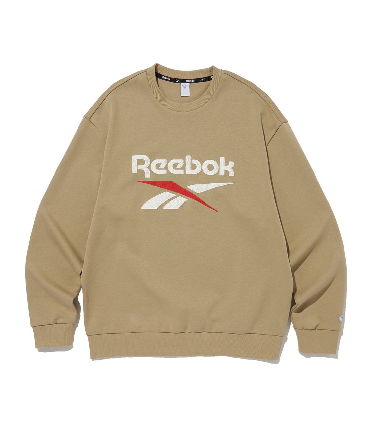 리복(REEBOK) 베이직 맨투맨 - 베이지