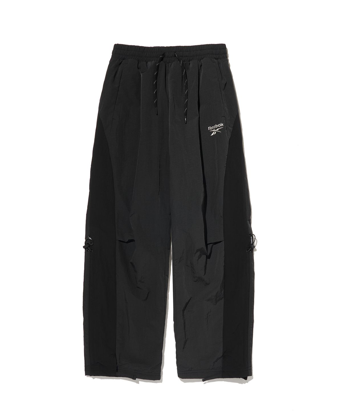 리복(REEBOK) 라이벌 립스탑 와이드 팬츠 - 블랙