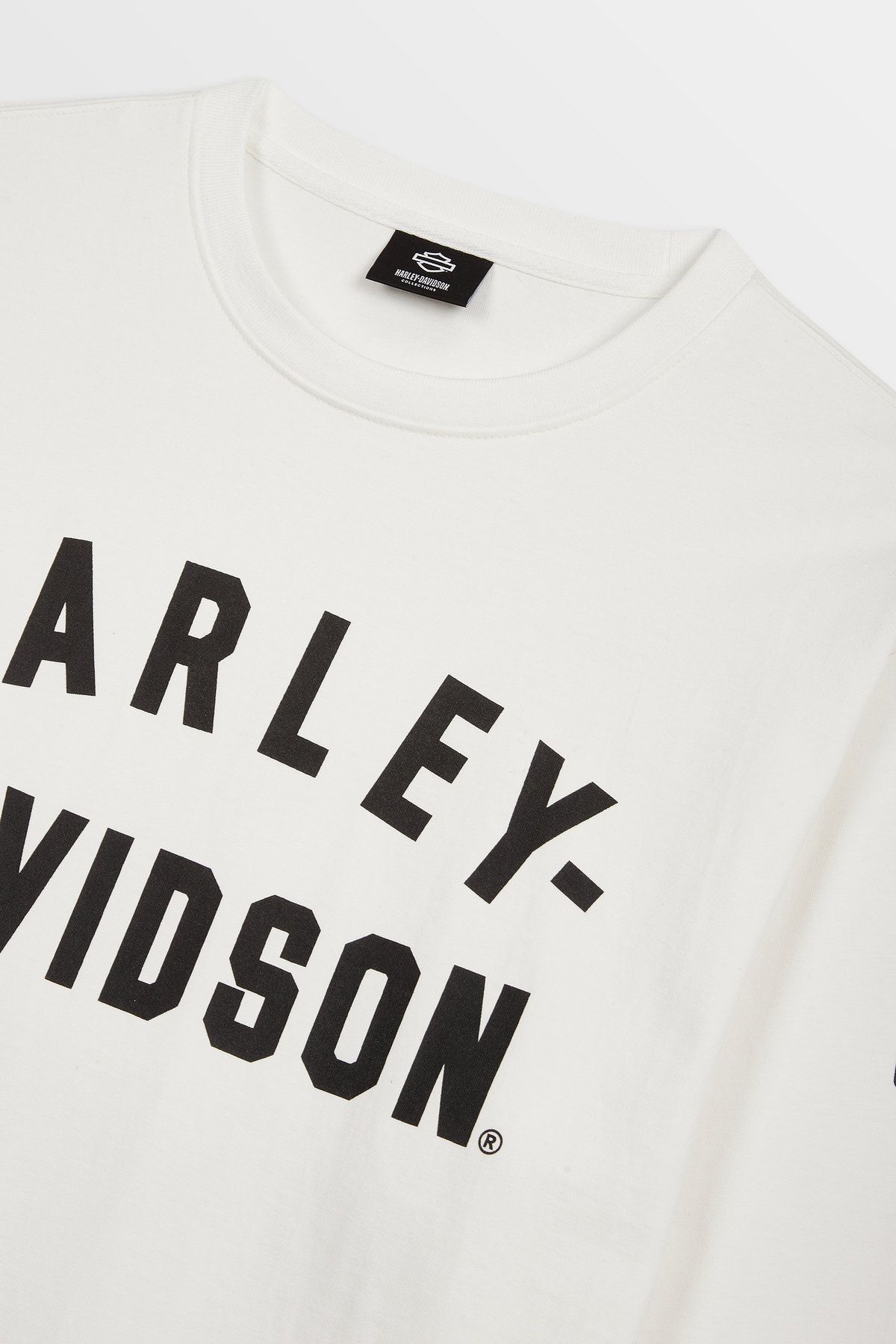 할리데이비슨 컬렉션스®(HARLEY-DAVIDSON COLLECTIONS®) 아이코닉 로고 긴팔 티셔츠 화이트 HH14311202