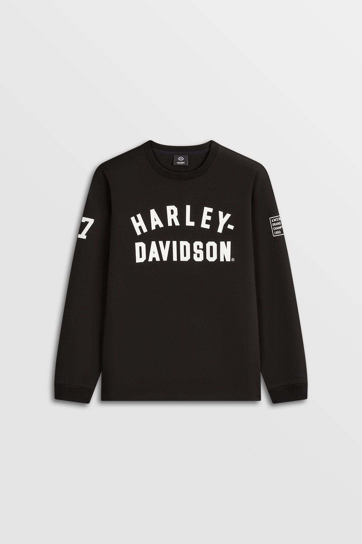 할리데이비슨 컬렉션스®(HARLEY-DAVIDSON COLLECTIONS®) 아이코닉 로고 긴팔 티셔츠 블랙 HH14311202