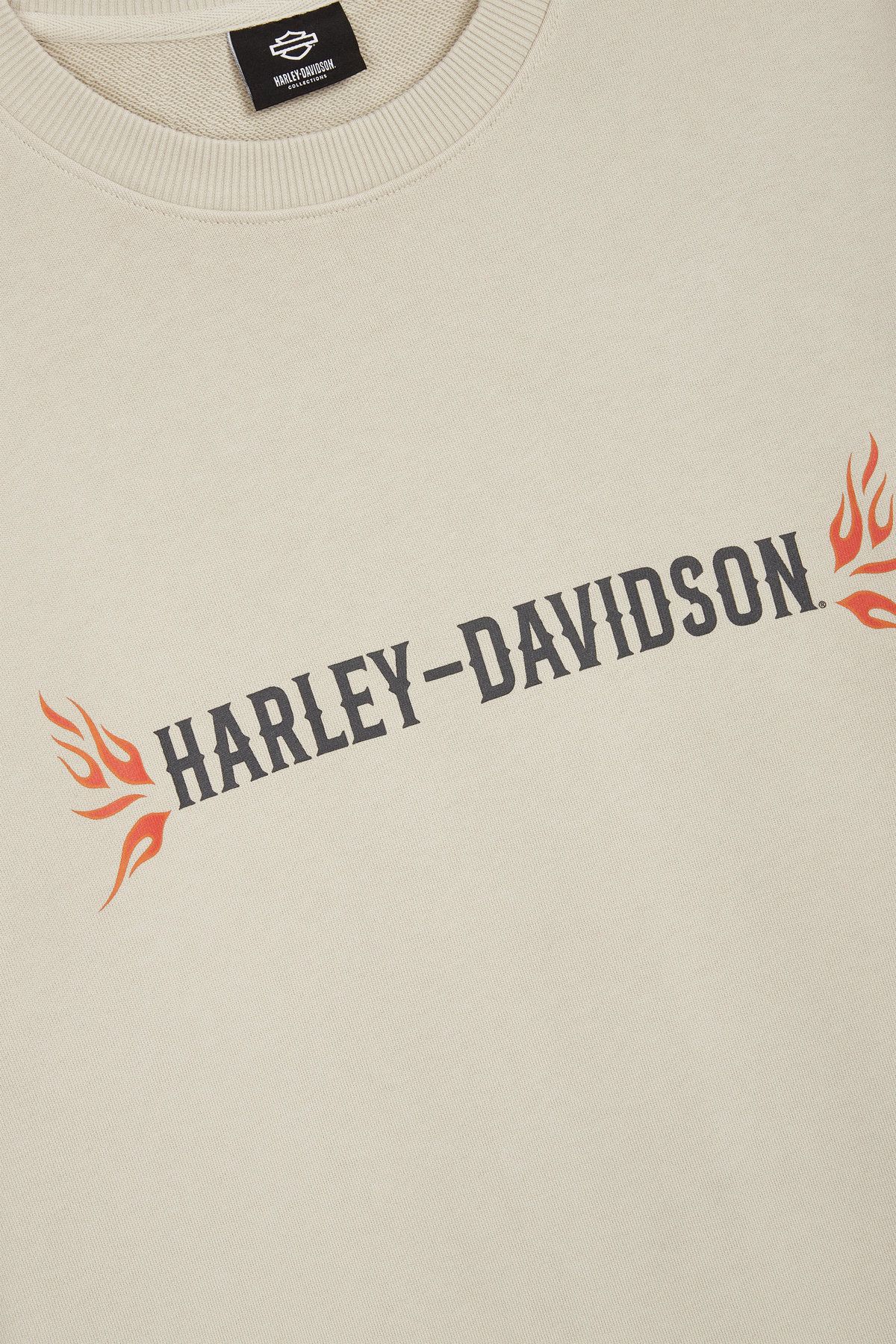 할리데이비슨 컬렉션스®(HARLEY-DAVIDSON COLLECTIONS®) 피그먼트 다잉 아메리칸 레전드 스웨트셔츠 아이보리 HH14311208