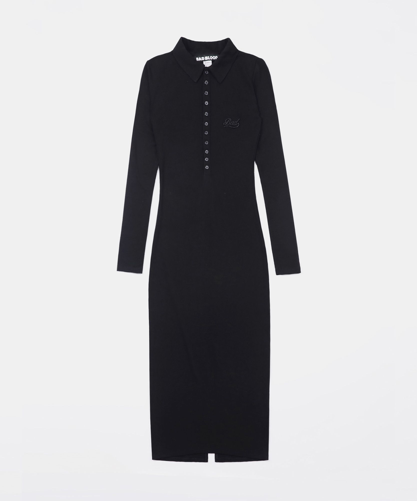 MUSINSA | BADBLOOD Beyond Soft Polo Dress - Black