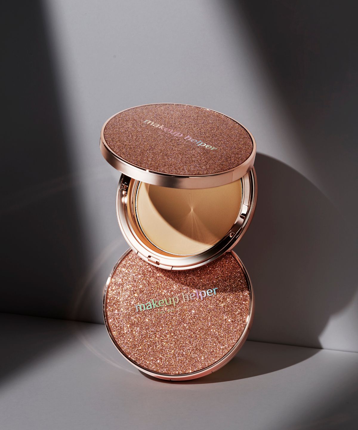 메이크업헬퍼(MAKEUP HELPER) 아트 팩트 오리지널 프로 피니쉬 25g 로즈 글리터 브러쉬 세트