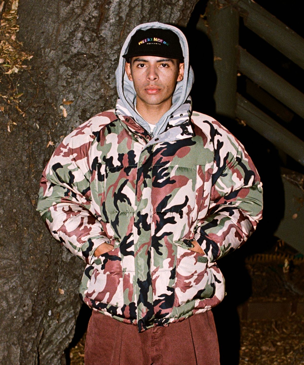 위캔더스(WKNDRS) FLEECE CAMP CAP (BLACK)