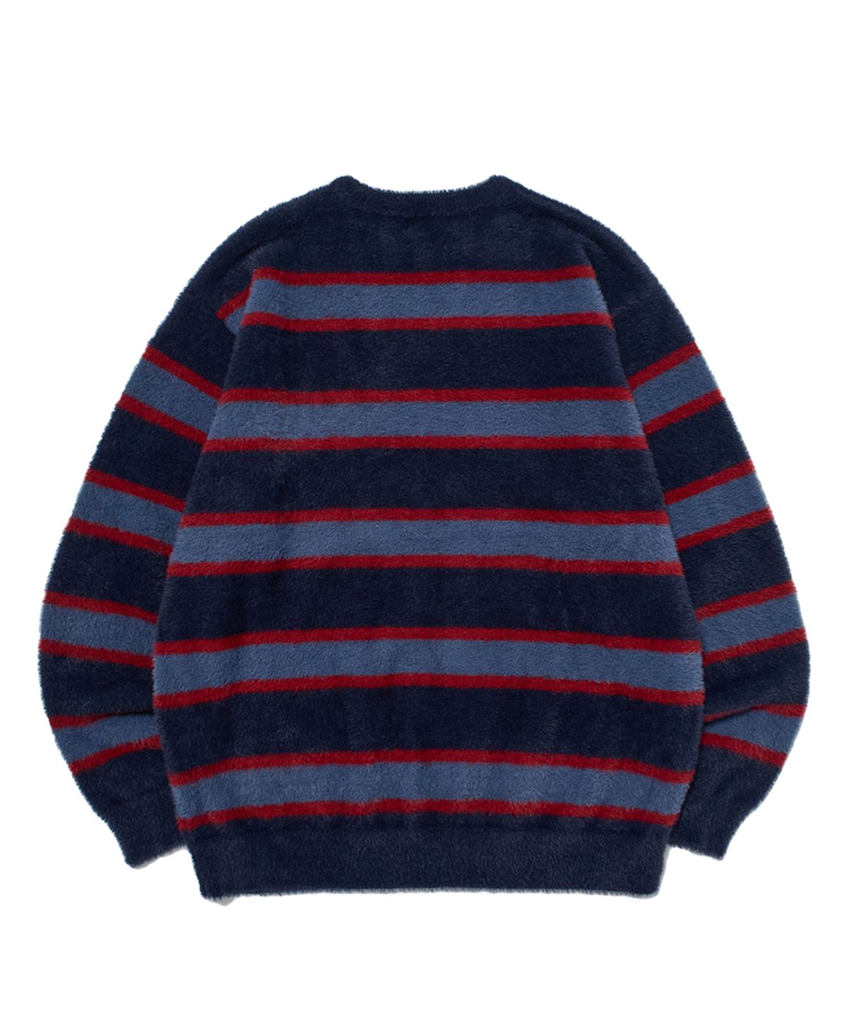 위캔더스(WKNDRS) STRIPED KNIT SWEATER (NAVY)