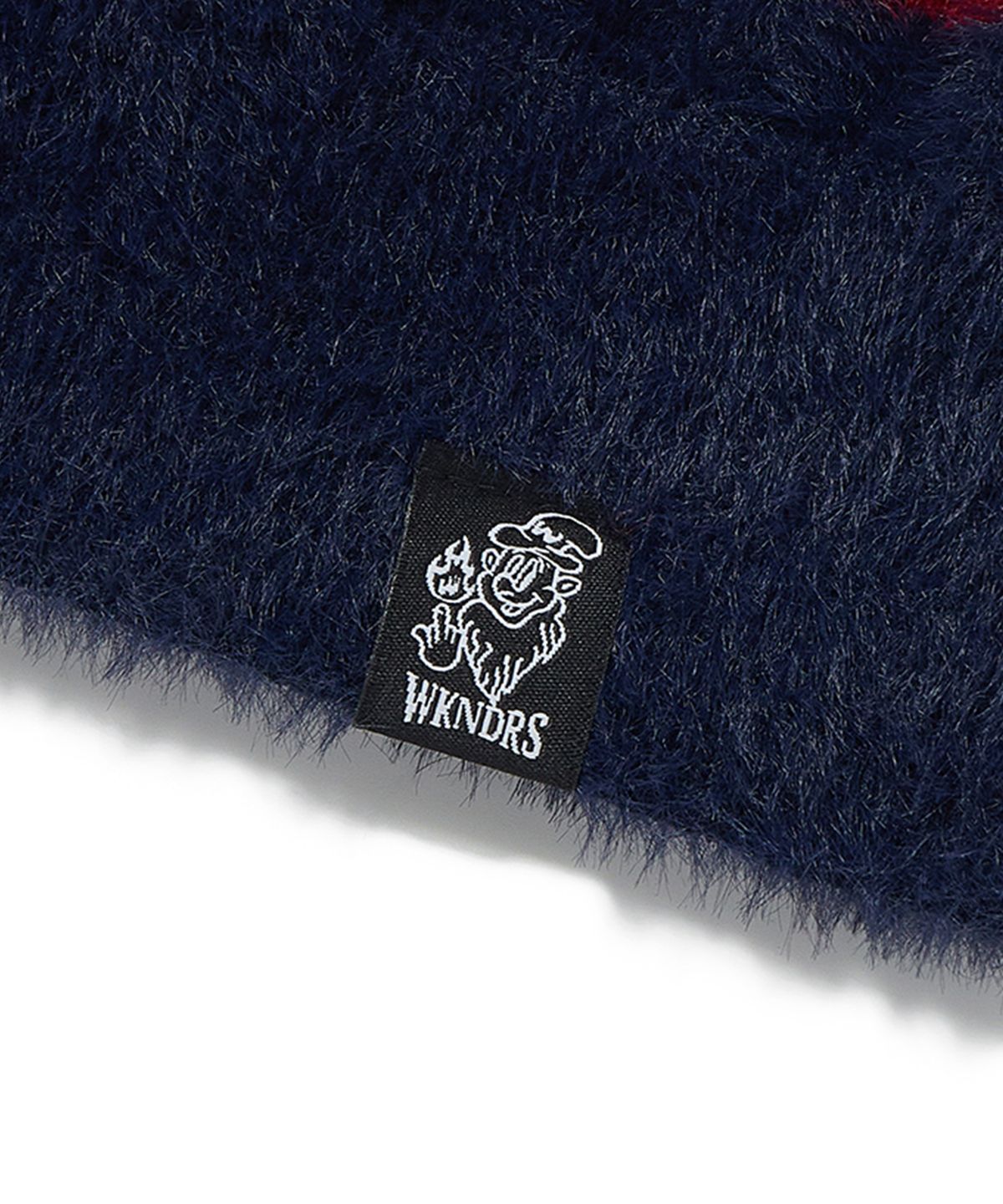 위캔더스(WKNDRS) STRIPED KNIT SWEATER (NAVY)