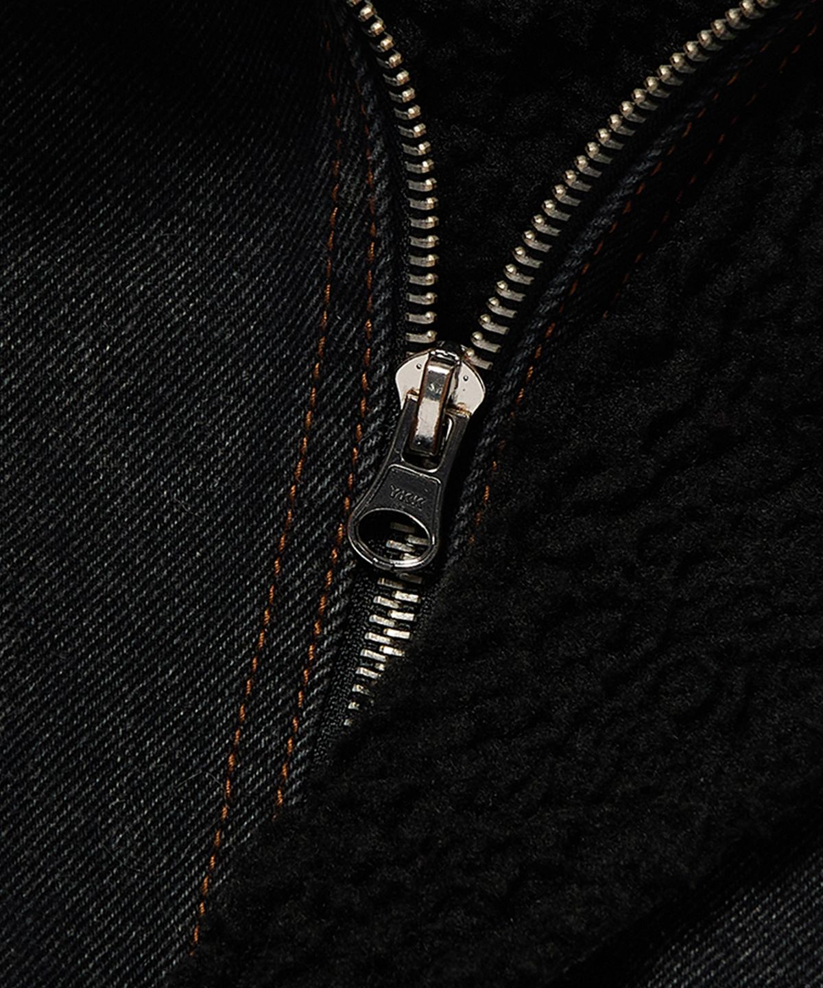 위캔더스(WKNDRS) DENIM SHERPA JK (BLACK)